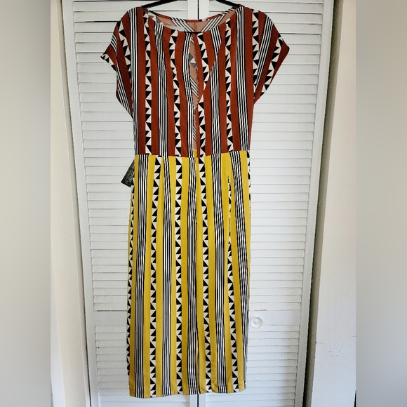 NY&Company Eva Mendes Geometric Print Dress - Picture 2 of 3